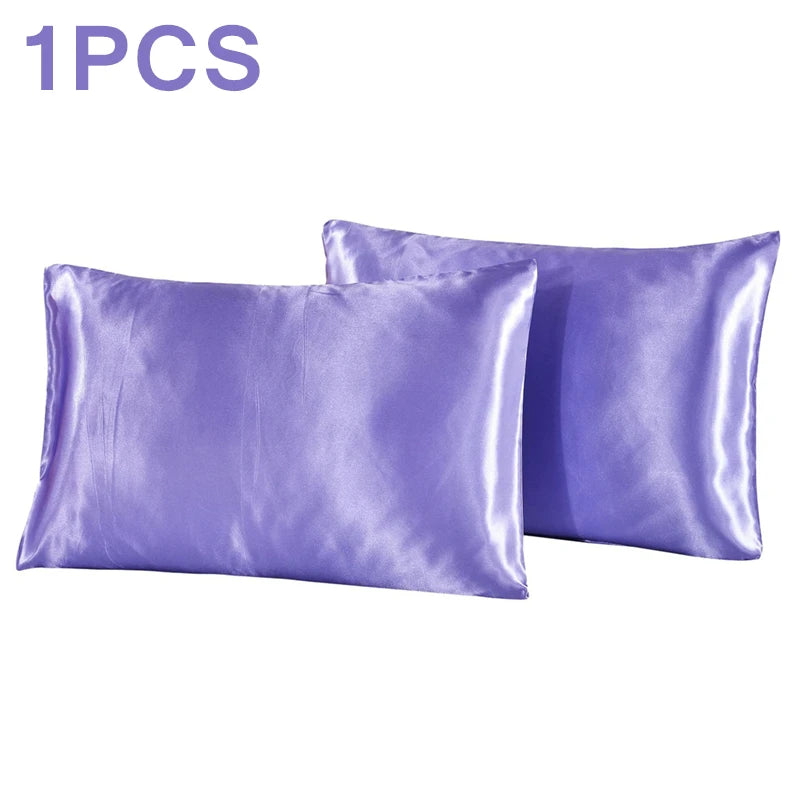 1Pc Queen Satin Silk Pillowcase