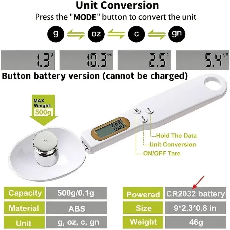 Mini Spoon Digital Kitchen Scale Spoon