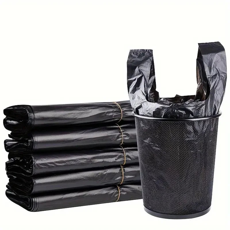 10/300PCS Black Disposable Garbage Bag