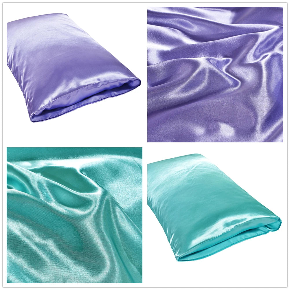 1Pc Queen Satin Silk Pillowcase