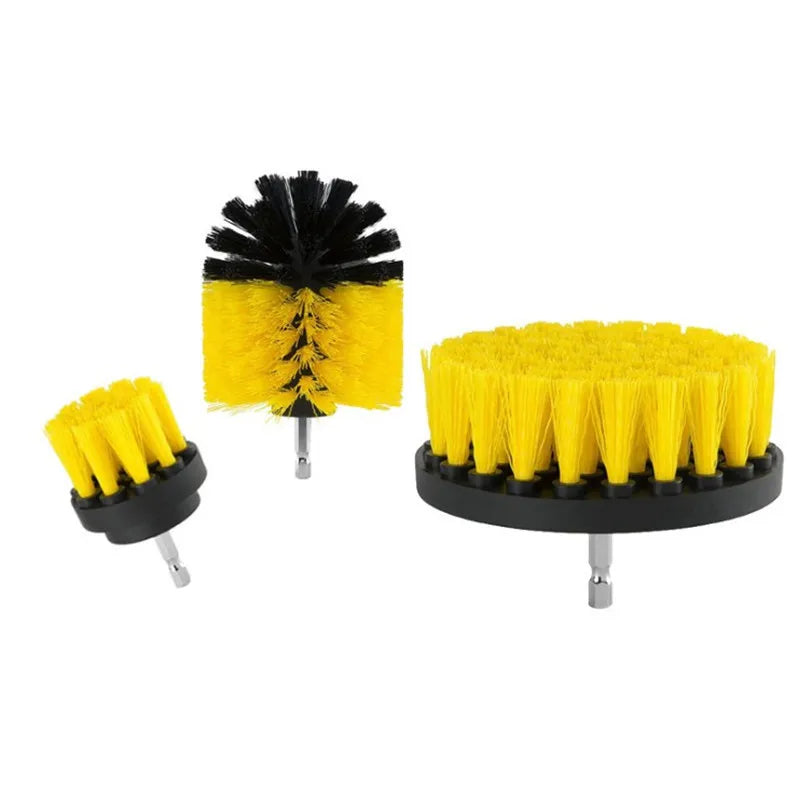 3Pcs Round Full Electric Cleaning Brush