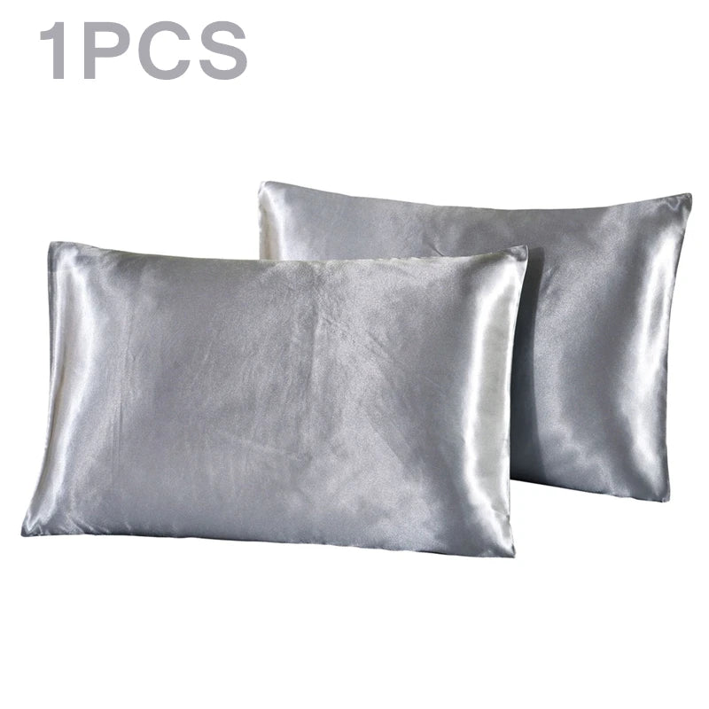 1Pc Queen Satin Silk Pillowcase