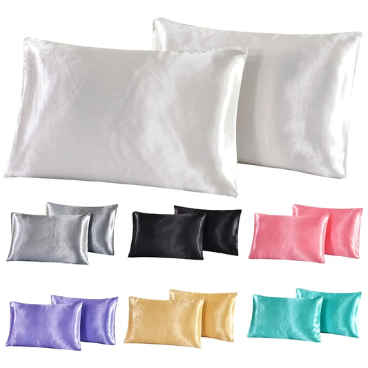 1Pc Queen Satin Silk Pillowcase
