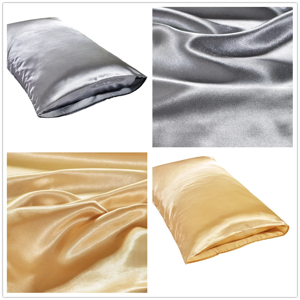 1Pc Queen Satin Silk Pillowcase