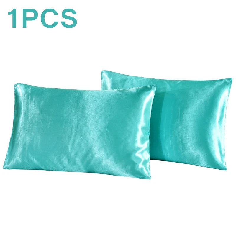 1Pc Queen Satin Silk Pillowcase