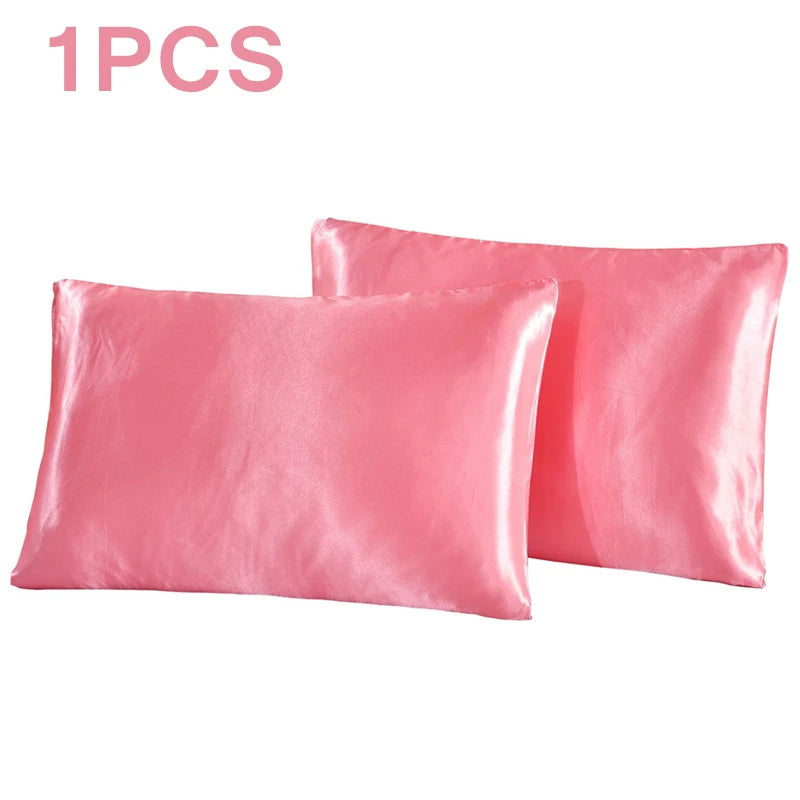 1Pc Queen Satin Silk Pillowcase