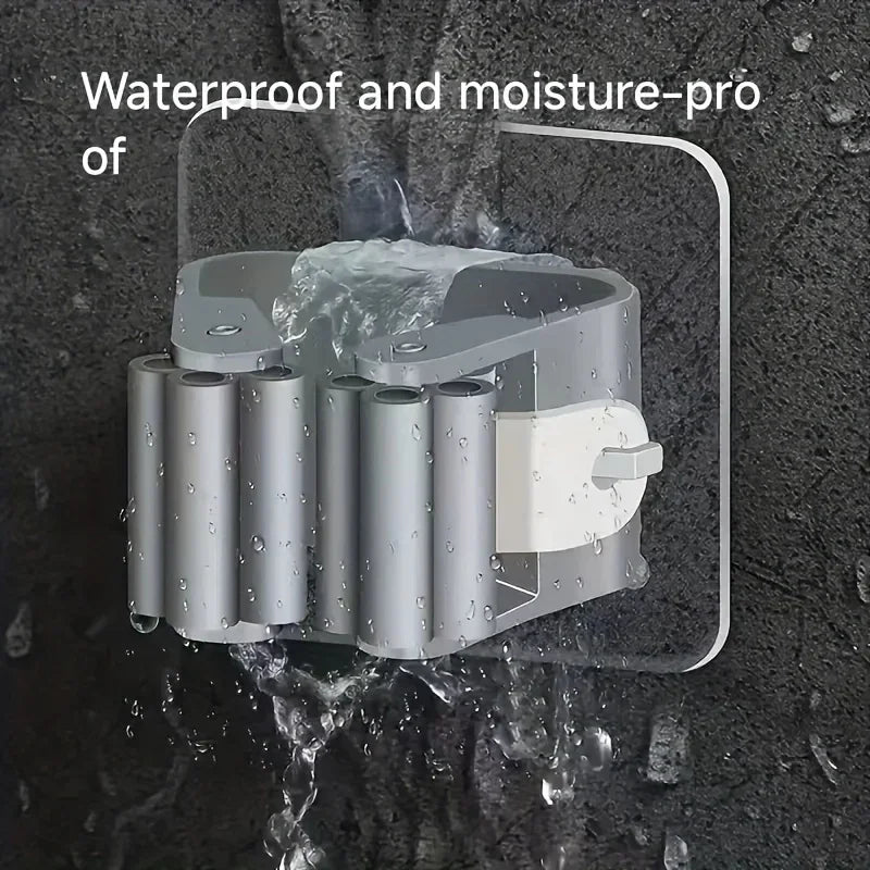 4PCS Wall Mounted Mop Holder
