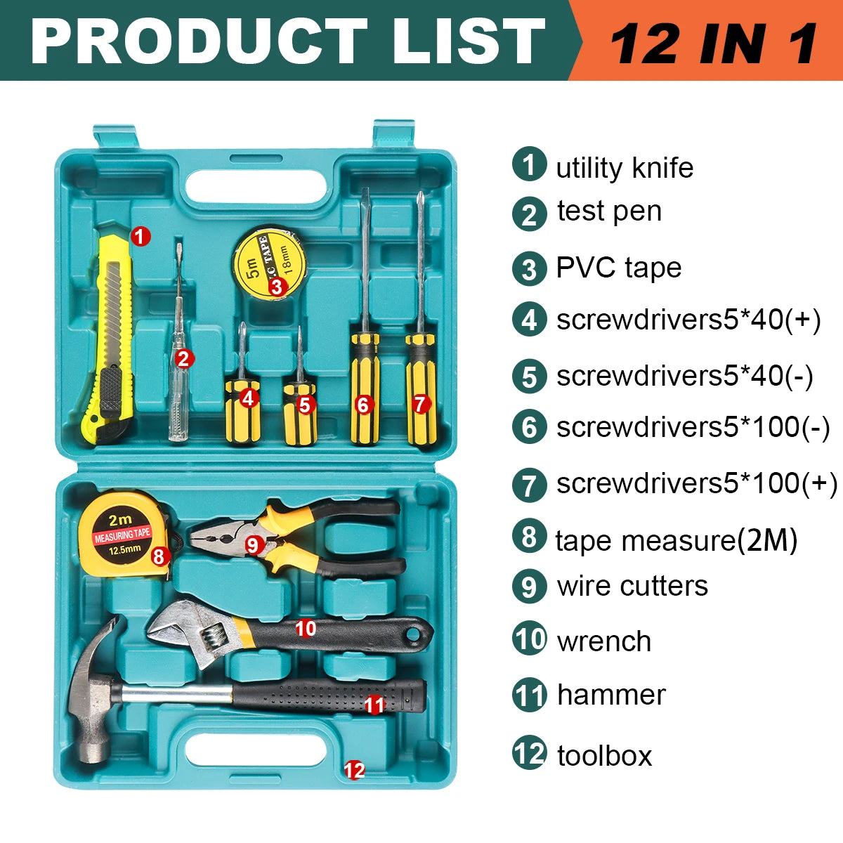 8/9/12/13 Piece Tools kit Set