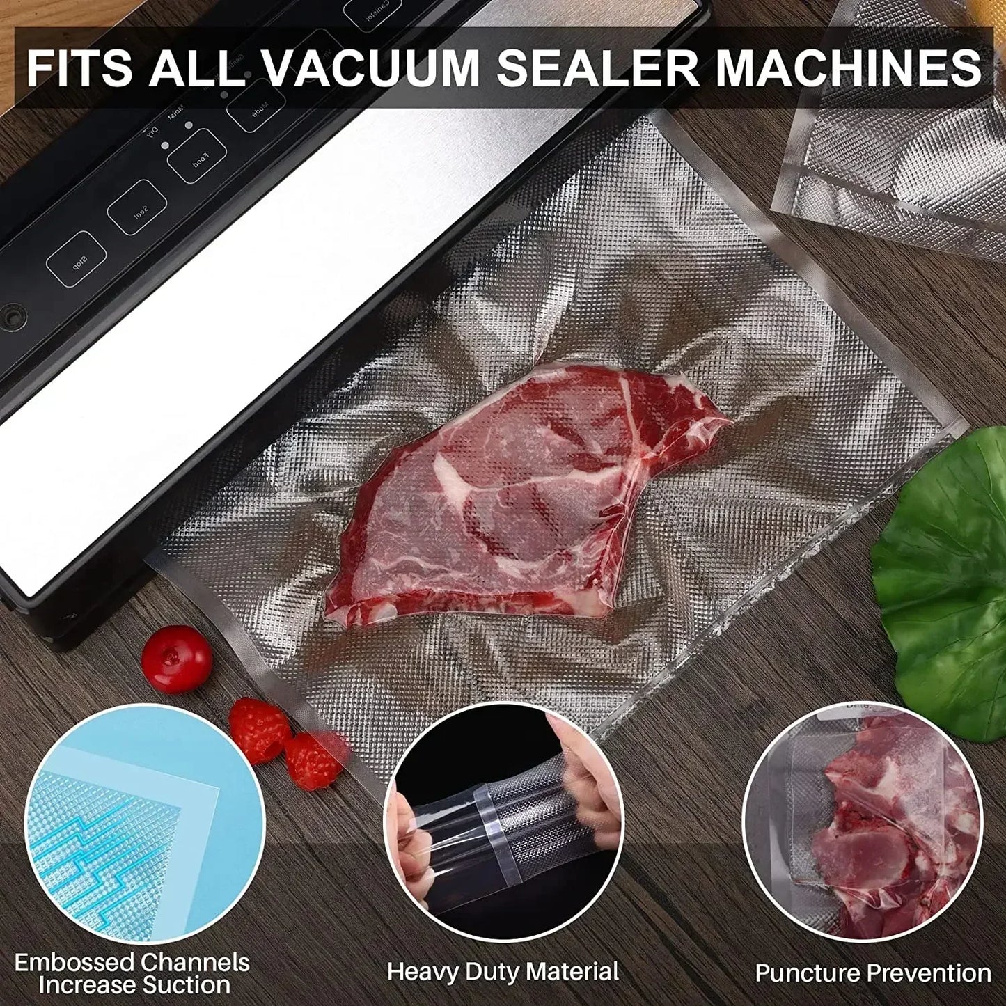 50pcs BPA-Free Food Plastic Sealing Bag