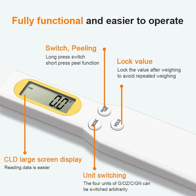 Mini Spoon Digital Kitchen Scale Spoon