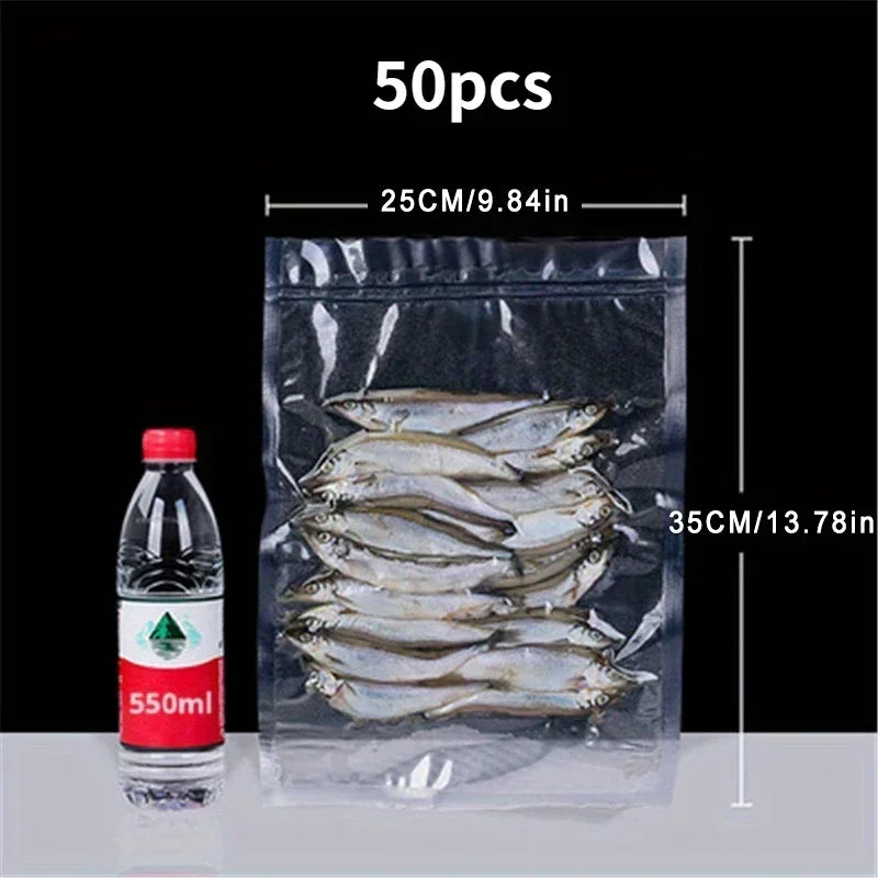 50pcs BPA-Free Food Plastic Sealing Bag