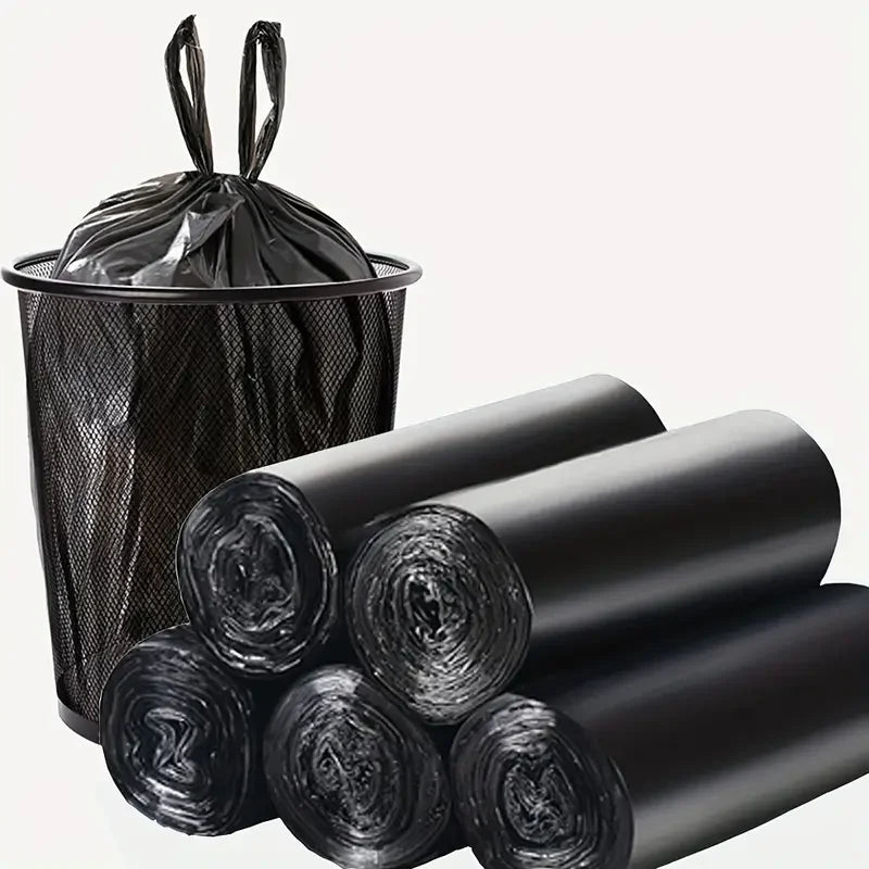 10/300PCS Black Disposable Garbage Bag
