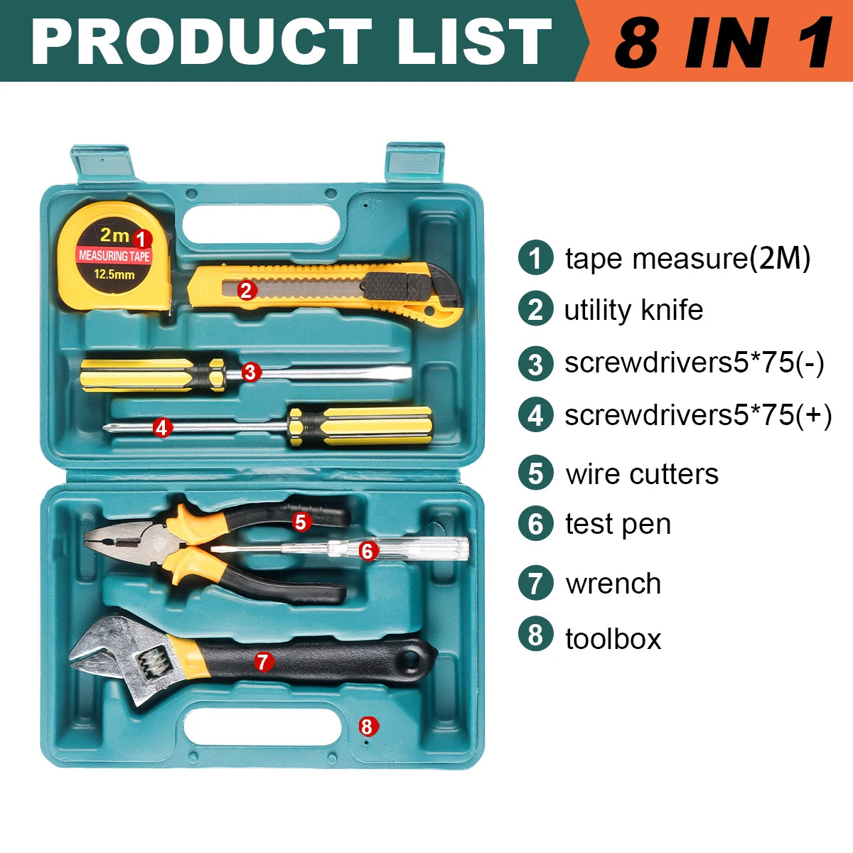 8/9/12/13 Piece Tools kit Set