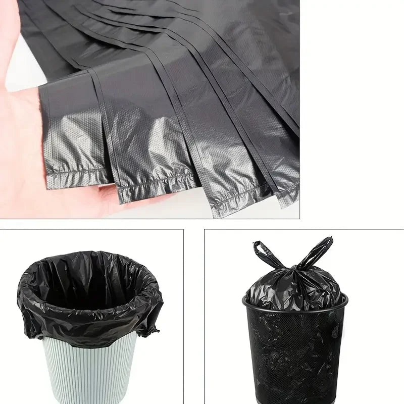 10/300PCS Black Disposable Garbage Bag